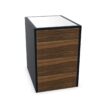 Frezza Glass Top Pedestal Cabinet
