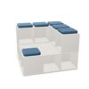 Nowy Styl Oxo Cabinet Set A3 Modular Seating Unit With Storage Cubes Levelling