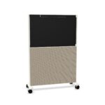 Abstracta Agile Media Screen Off-White Mobile Acoustic Room Divider