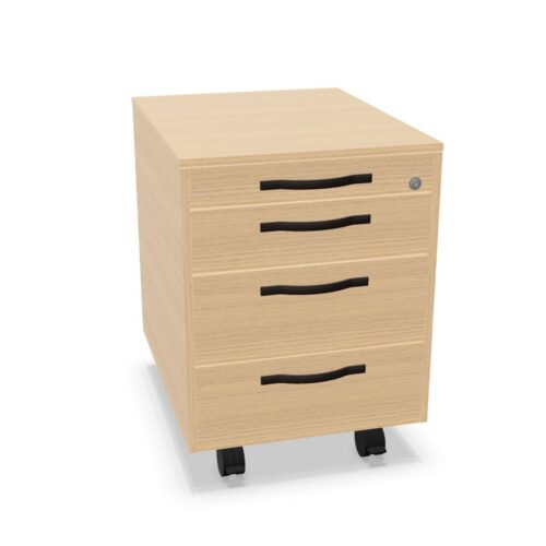 Bralco Mobile Drawer Pedestal Wood Doors Pedestal Cabinet