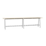 Bralco Shared Workstation Desk Metal Legs Bench Desk