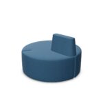 Nowy Styl Tri Ply Pouffe Round L B1-B2 Modular With Backrest Pouffe