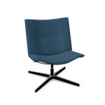 Kusch + Co Sivu Armchair Swivel 4-Star Base Upholstered Lounge Armchair