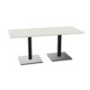 Nowy Styl Xio Table Two-Column Two-Plate Base Fixed Height Rectangular Top
