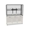 Nowy Styl Offa Mobile Sideboard Triple Upper TV Freestanding With Sideboard