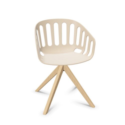 Gaber Basket PL 4-Leg Legs Oak Canteen Chair