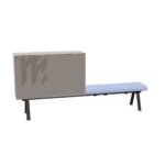 Gaber Low Cabinet 2027 2 Seater 2-Seat Storage Bench Upholstered Seating