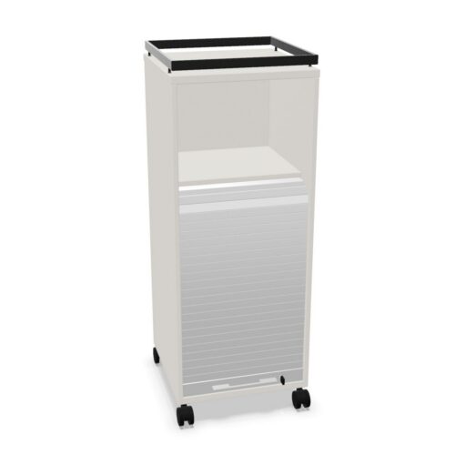 Nowy Styl Sqart Caddy With Tambour Door Melamine Mobile Pedestal Cabinet