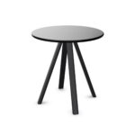 Gaber Norman-DIA70 Steel-H74 4-Leg Round Top Table