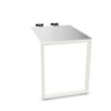 Frezza High Meeting Painted Underside Glass Table