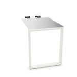 Frezza High Meeting Painted Underside Glass Table