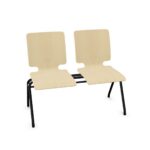 Nowy Styl Axo Bench-2 Wooden Uph Back 2-Seat Beam Seating