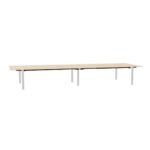 Bralco Giano Metal Rectangular Multi-User Desk Melamine Top Bench Desk