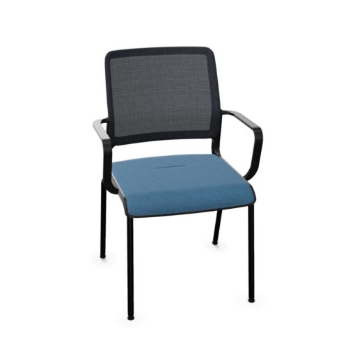 Nowy Styl Xilium Stationary Chair 4-Leg Frame Mesh Back With Armrests Frame