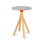 Kusch + Co Njord Table I-Leg Lwm Base RD 4-Leg Round Top Lounge Table