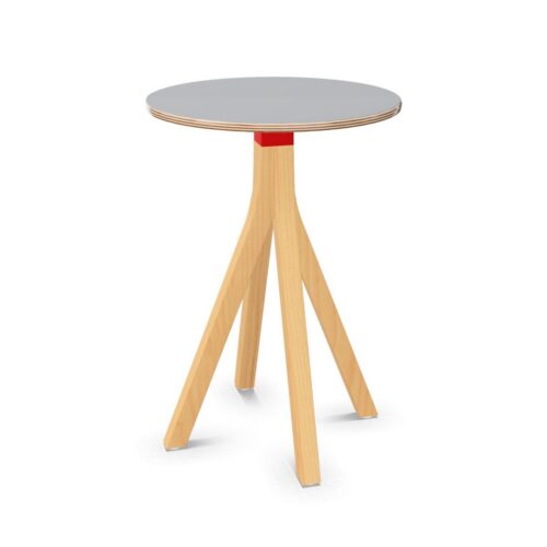 Kusch + Co Njord Table I-Leg Lwm Base RD 4-Leg Round Top Lounge Table