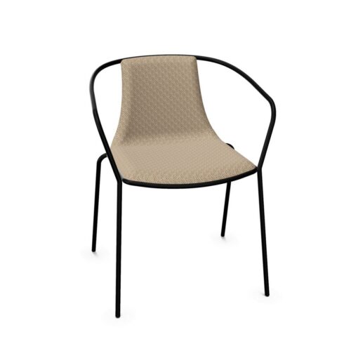Gaber Kasia Upholstered 4-Leg With Armrests Shell Chair