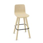 Nowy Styl Vapaa Hocker 4-Leg Lgw Frame Wooden Back Footrest Bar Stool