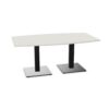Nowy Styl Xio Table Two-Column Two-Plate Base Fixed Height Barrel Top