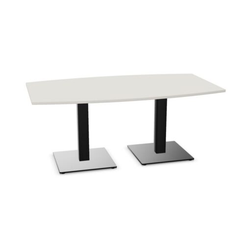 Nowy Styl Xio Table Two-Column Two-Plate Base Fixed Height Barrel Top
