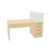 Frezza Pedestal Desk 4-Drawer Pedestal Desk