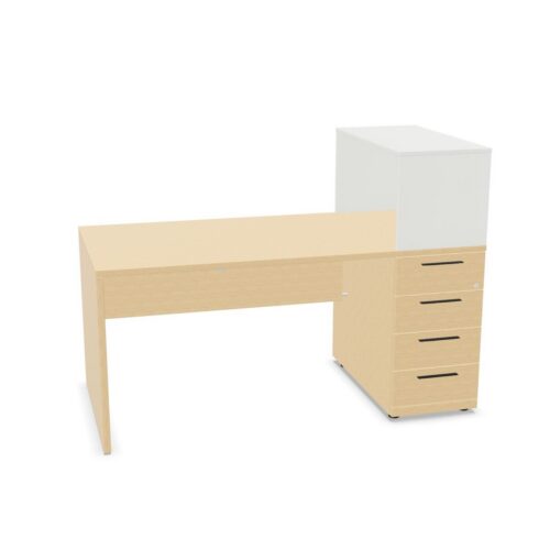 Frezza Pedestal Desk 4-Drawer Pedestal Desk
