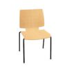 Kusch + Co Uni Verso 4-Leg Stb Wooden Uph Back Upholstered Frame Chair
