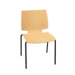 Kusch + Co Uni Verso 4-Leg Stb Wooden Uph Back Upholstered Frame Chair