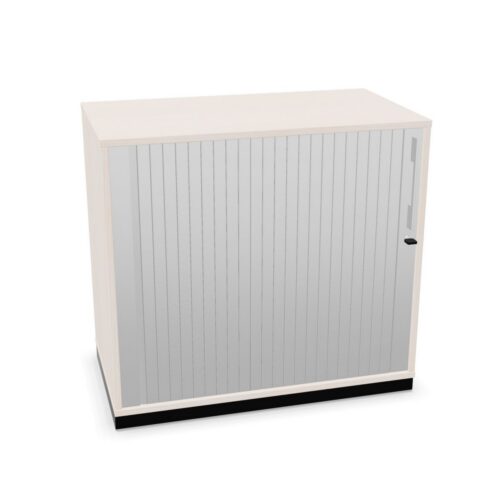 Nowy Styl Sqart Cabinet Sliding Tambour Door Veneer Storage Cabinet
