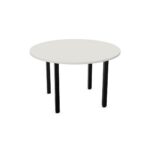 Nowy Styl Easy Space Table I-Leg Base Round Meeting Table