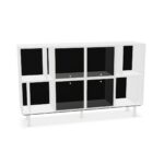 Bralco Credenze L17 Sideboard Glass Doors Storage Cabinet