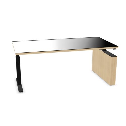 Bralco Bridge Glass Top Executive Desk