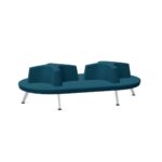 Kusch + Co V-Travel Sofa Oval 4-Leg Upholstered Sofa
