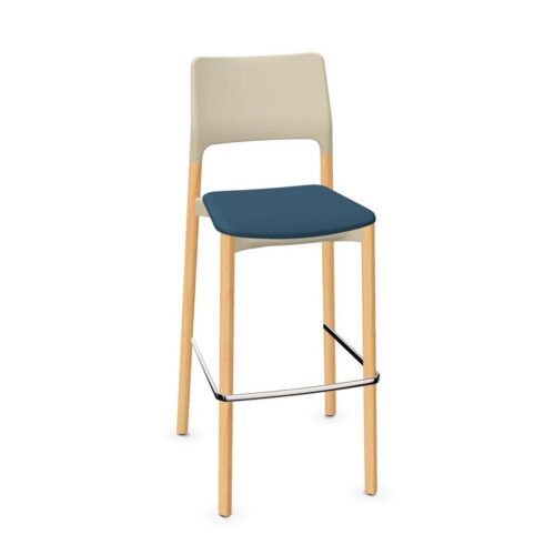 Kusch + Co Arn Frame Chair Hkr 4L Lgw Uph 4-Leg Upholstered Bar Stool