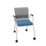 Nowy Styl Youteam Stationary Chair 4-Leg Roll Frame LB-Mesh Uph Back With
