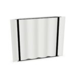 Abstracta Scala Table Desk-Mounted Modesty Panel Desk Screen