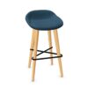 Kusch + Co Lupino Hocker 4L Lgw 4-Leg Upholstered Back Bar Stool