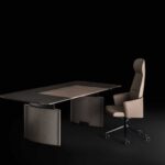 Bralco Fixed-Height Desk Telescopic Beam Desk Eleva desk arrangement