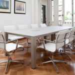 ICF Meeting Rectangular Meeting Table Oval Top Conference Table