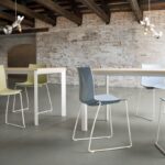 Gaber Kanvas Front Cantilever Shell-Wire Steel Shell Chair