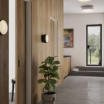 Northern Overme Over Me D40 Ceiling-Mounted Ceiling Light OverMe D40 ceiling light in a hallway