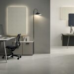 Bralco Take Off Evo Round Meeting Table Top Access Conference Table Take Off Evo table arrangement
