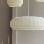 Northern Tradition Pendant Tall Textile Shade Pendant Lamp