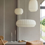Northern Tradition Pendant Tall Textile Shade Pendant Lamp