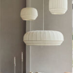Northern Tradition Pendant Tall Textile Shade Pendant Lamp
