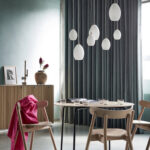 Northern Unika Large Pendant Light White Unika large pendant light in dining room