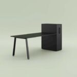 Bralco Take Off Evo Round Meeting Table Top Access Conference Table Take Off Evo table arrangement