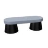 Gaber Salt Bench Upholstered Padded Seat Bench