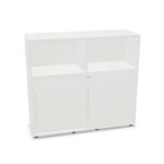 Frezza 2-Door Open Unit Sliding Door Cabinet