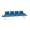 Kusch + Co V-Travel Bench-4 Soft Arm 4-Seater With Armrests Upholstery Beam